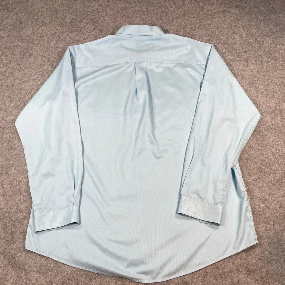 Cinch Mens Button Down Shirt XL Micro Stripe Western Long Sleeve Light Blue